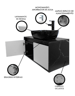 Gabinete Para Baño SIMONE Con Lavamanos Minimalista - comprar en línea