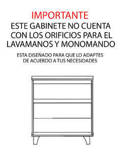 Gabinete De Baño Sin Llave Ni Lavabo Minimalista ROY SO en internet