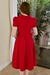 Vestido Midi Retrô Dourado Vermelho P.V - loja online