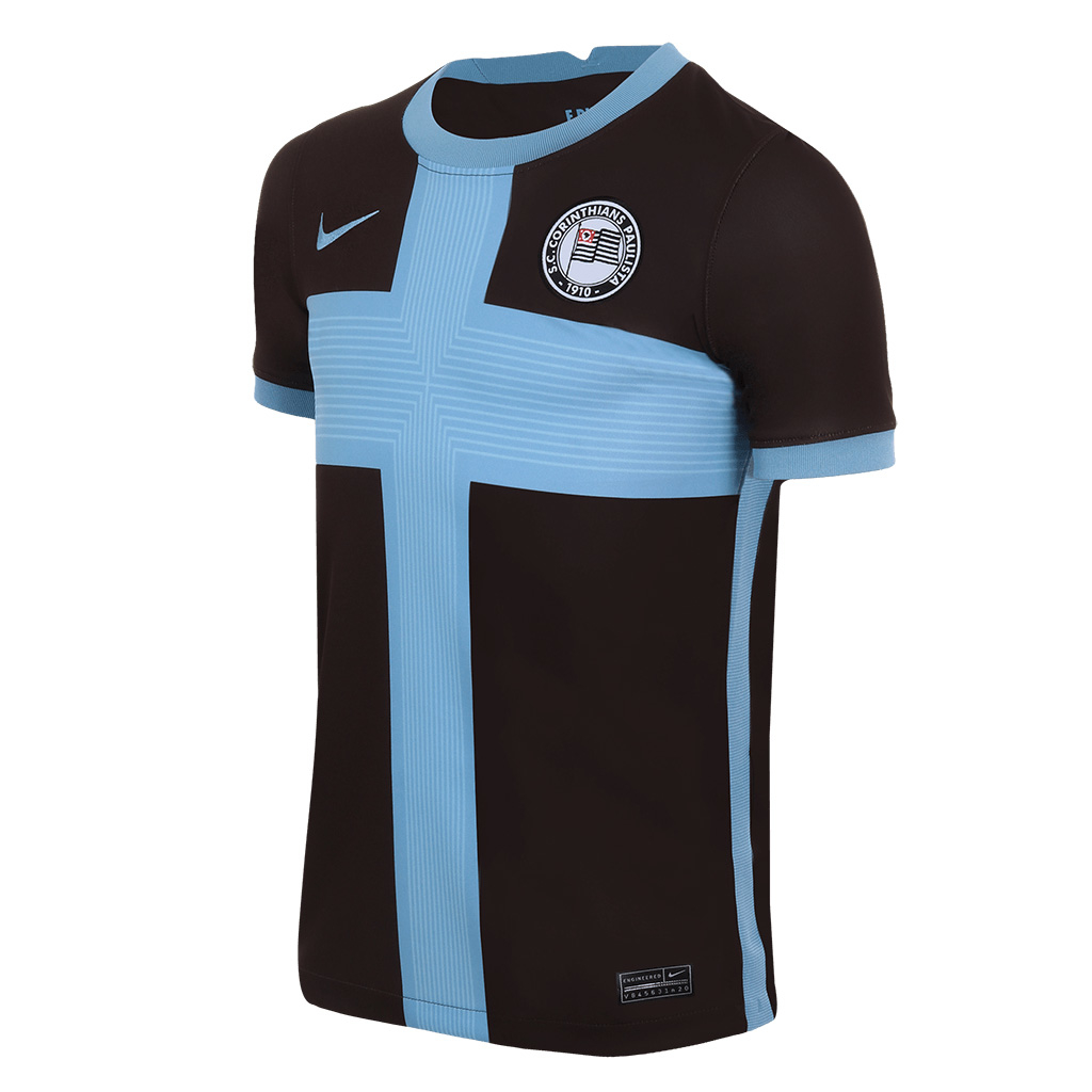 Camisa Nike Corinthians III 2020 21 Torcedor Pro Infantil