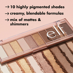 ELF Perfect 10 Eyeshadow Palette-Nude Rose Gold - Select Beauty Argentina