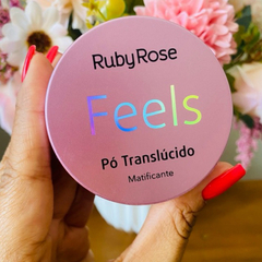 Pó Facial Translúcido Matificante Feels - Ruby Rose - AT Beauty Store