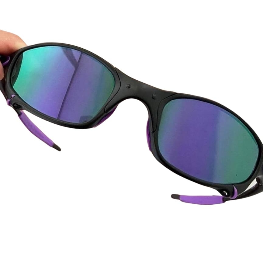 ÓCULOS DE SOL OAKLEY JULIET - LENTE ROXA PURPLE ARMAÇÃO CINZA