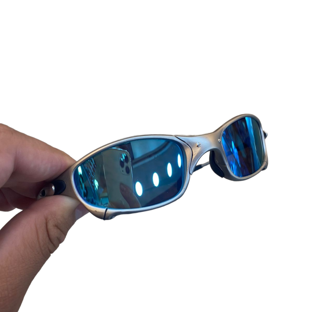 Óculos de Sol Juliet X Metal Lente Azul Ice Thug