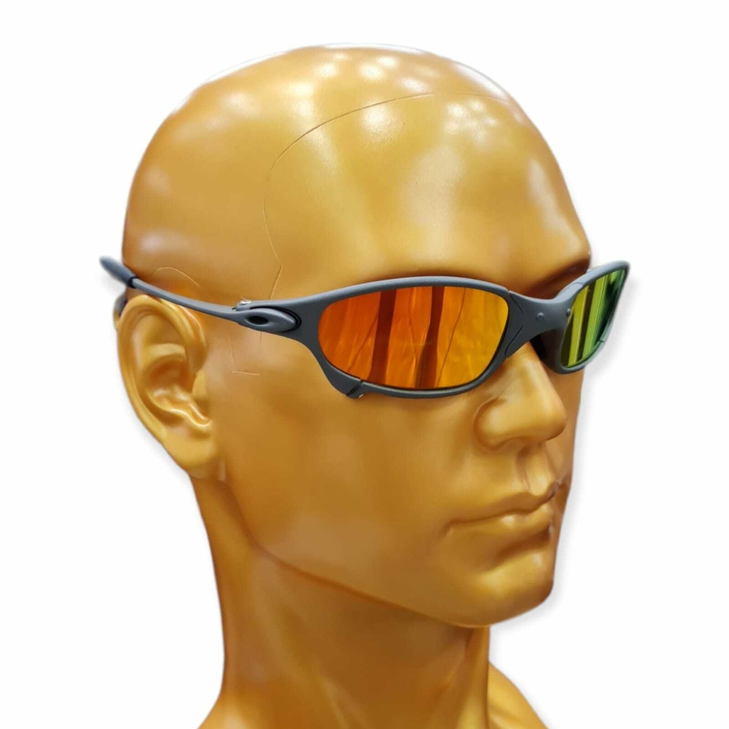 Óculos de Sol Juliet X-Metal 24k Ruby Pinada Armação Toda em Metal