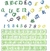 Kit de cortadores de Letras Inglesas (Minúsculas e Maiúsculas) Celebrate