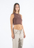 Essential Rib Tank Chocolate - tienda online