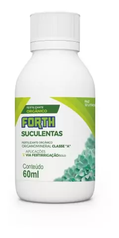 Fertilizante Orgânico Forth Suculentas 60 Ml Forth - Vânia Paisagismo