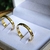 Alianças de Casamento Chanfrada 3mm Ouro 18k - comprar online