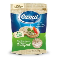 Biscoito de Arroz Integral Zero Glúten 150g Vegano Camil