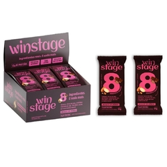 Kit 12 Barras Proteica Chocolate Amêndoas S/ Açúcar Winstage