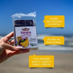 Bananinha Sem Açúcar Orgânica Barrinha de Banana com Açaí DaColônia 150g na internet