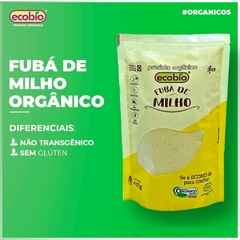 Fubá De Milho Farinha De Milho Orgânico Vegano Ecobio 400g - loja online