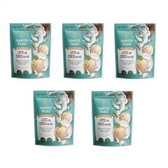 Kit 5 Leites De Coco Vegano em Pó Sem Glúten Santo Óleo 1Kg