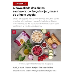 Macarrão Linguine Konjac Sem Glúten 270g Low Carb Vegano - loja online