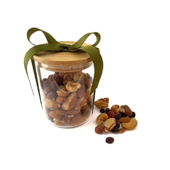 Mix de Castanhas 200g + Pote de Vidro Hermético 400ml