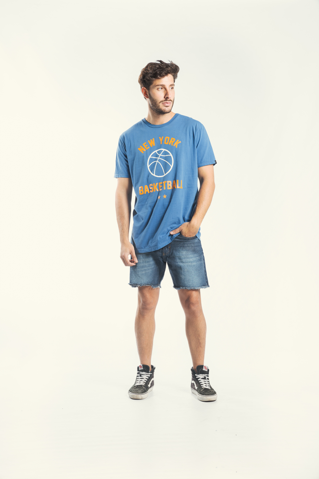 REMERA NEW YORK BASKET BLUE Comprar en Hardway