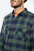 CAMISA GINES LEÑAD GREEN/BLUE - Hardway