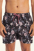 SHORT VERSALLES FLOWERS BLACK - tienda online