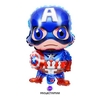 Globo Paleta Capitán América Avengers 12" x5
