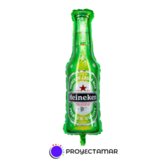 Globo Botella Heineken Cerveza Paleta 14" x5