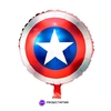 Globo Circulo Escudo Capitán América Avengers 18" x5