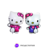 Globo Figura Hello Kitty Vestido 22" x5