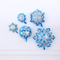 Globo Figura Copos de Nieve Frozen 18" x5 - comprar online