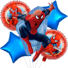 Set 5 Globos Temática Spiderman Ultimate