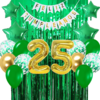 Combo Cumpleaños Globos Temática Verde Dorado