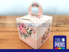 25 - Caja chica box dulces fiestas impreso Flores - Suspiro - Zublipacks
