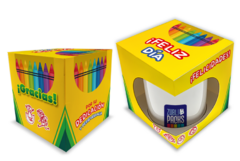 25 Caja para taza de 11 oz Impreso para Maestros - Crayones