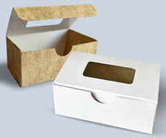 25 - Caja mini multiusos blanca Sublimable con interior café