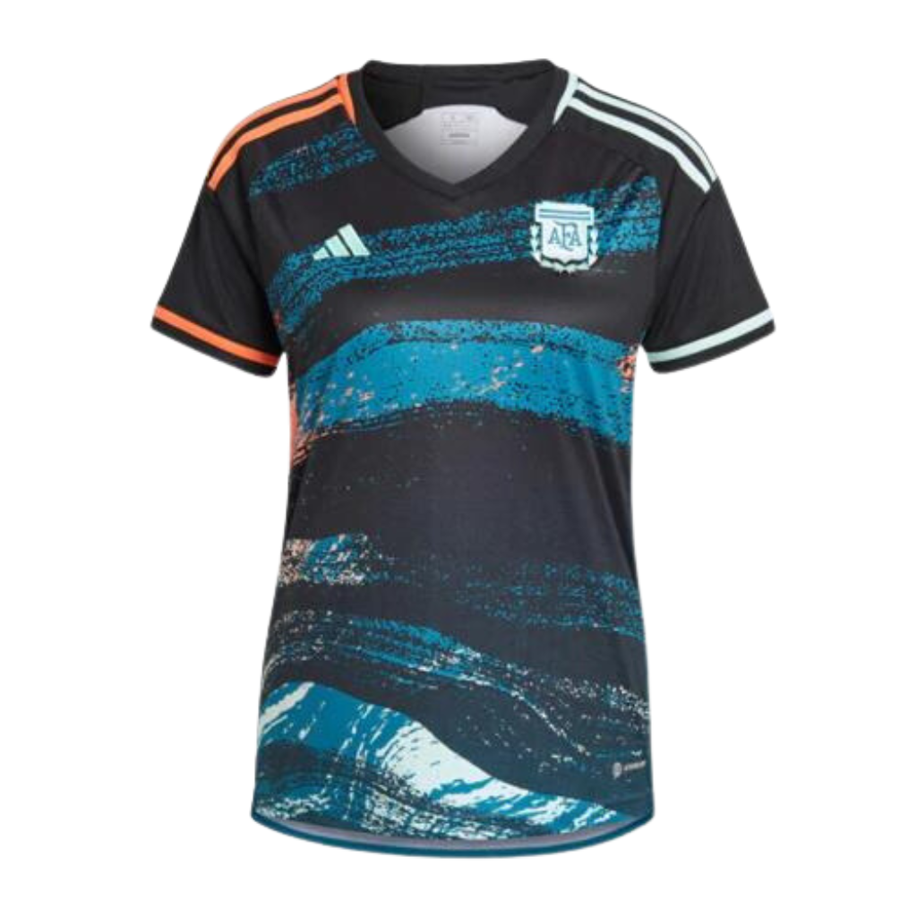 Camisa Seleção Argentina Away 23/24 -Torcedor Adidas Feminina - Preto/Azul