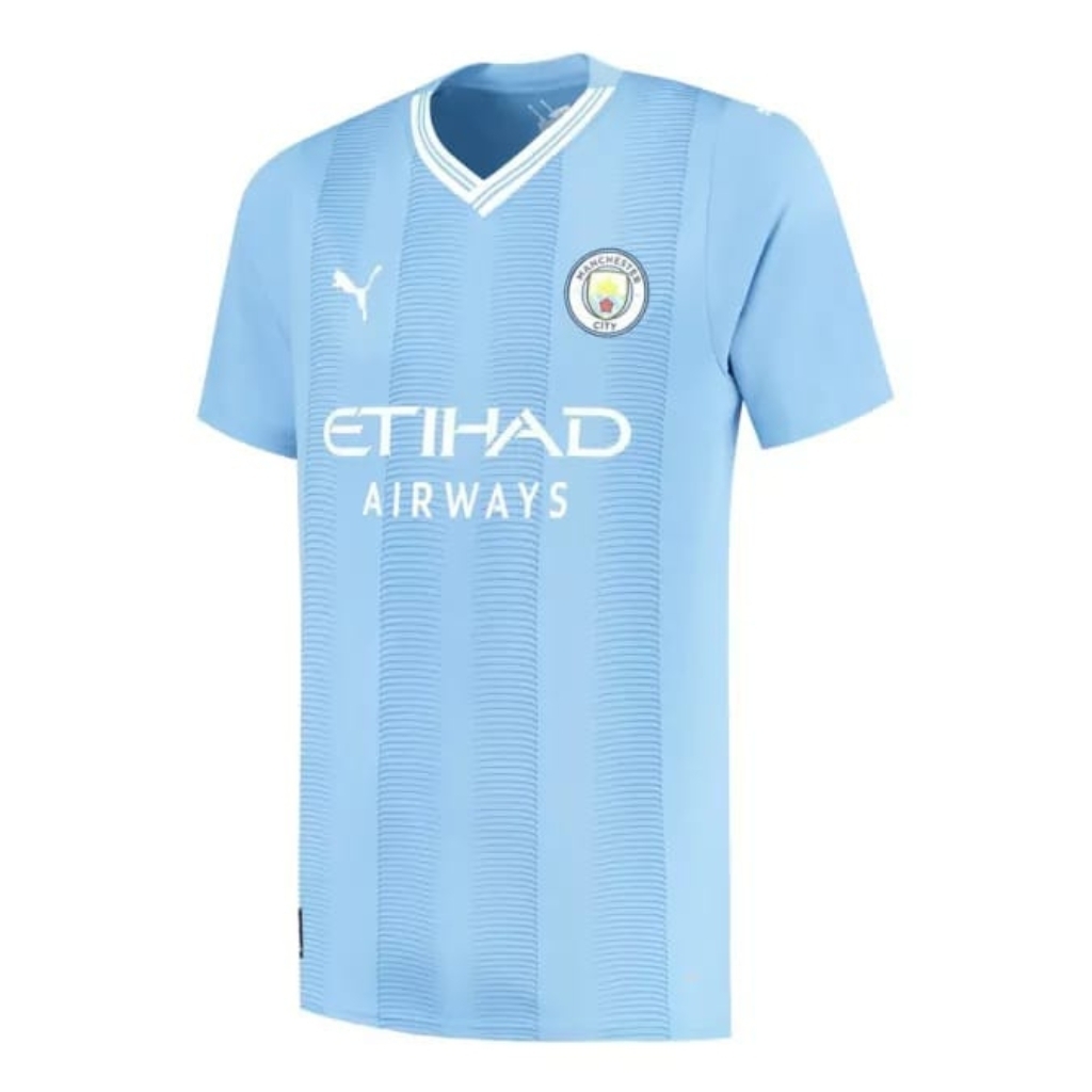 Camisa Puma Manchester City Pré-Jogo 2023/24 Masculina Azul