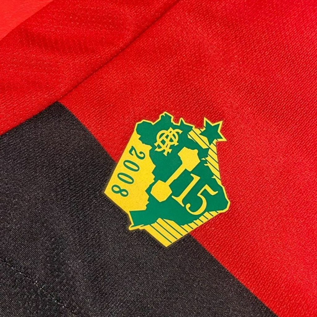 Camisa Sport Recife 2023-2024 Umbro Masculino - Vermelho+Preto