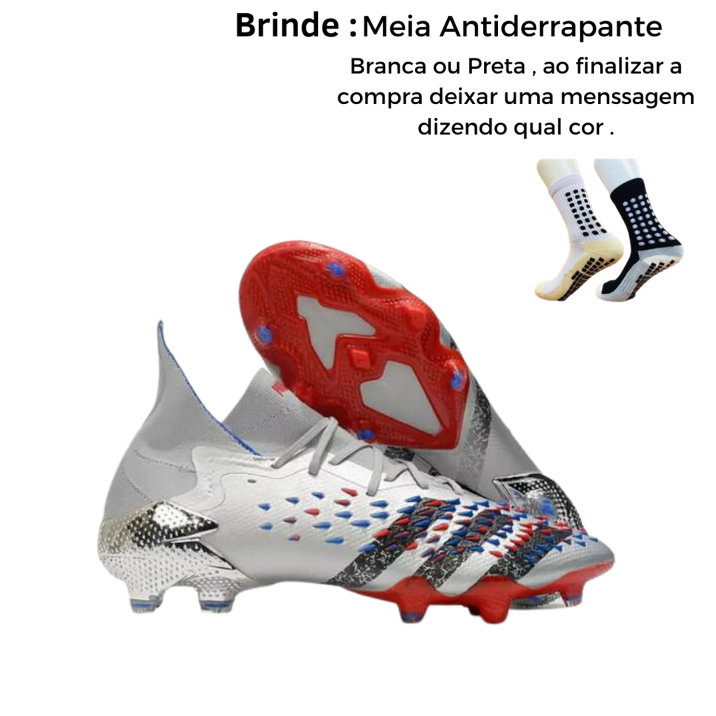 Chuteira Adidas Pretador Feack Cano Longo - lc imports