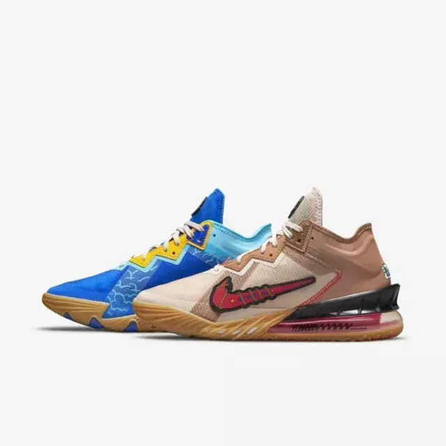 Nike lebron 18 low gold cheap