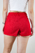 Short de Alfaiataria Feminino Vermelho na internet