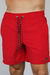 Short Masculino Elastano Vermelho Escuro