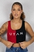 Cropped Luna Preto e Vermelho - loja online