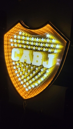 Escudo Sinfín Boca Juniors espejo luz led en internet