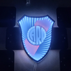 Escudo Sinfín River Plate espejo luz led - Dazz Deco