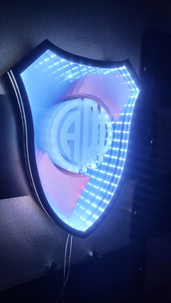 Escudo Sinfín River Plate espejo luz led en internet