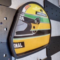 Casco Ayrton Senna Cuadro acrílico Retroiluminado - comprar online