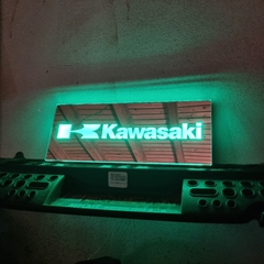 Cartel Kawasaki Espejo retroiluminado en internet