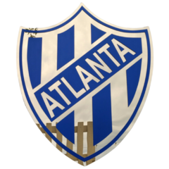 Escudo Atlanta en espejo acrílico dorado en internet