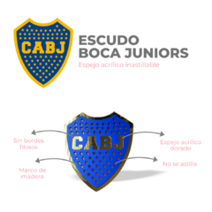 Escudo Boca Juniors espejo acrílico en internet