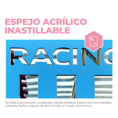 Escudo Racing espejo acrílico Inastillable