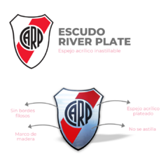 Escudo River Plate espejo acrílico - Dazz Deco